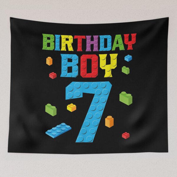 Item preview, Seven 7yr BDay Son Boy Funny Gamer 7th 7 Years Old Birthday designed and sold by retro-vectors.