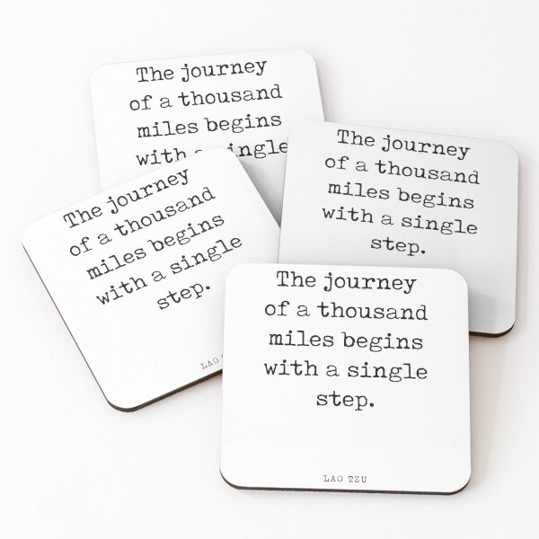 Item preview, The journey of a thousand miles - Lao Tzu Quote - Literature - Typewriter Print designed and sold by Studio Grafiikka.