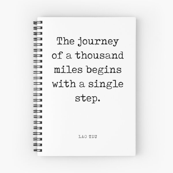 Item preview, The journey of a thousand miles - Lao Tzu Quote - Literature - Typewriter Print designed and sold by Studio Grafiikka.