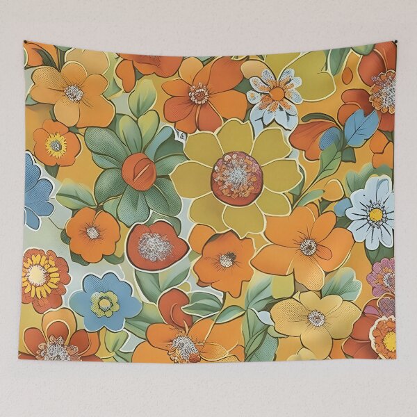 Item preview,  Groovy 70s Floral patterns designed and sold by Tamas Das.