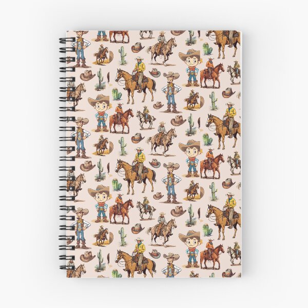 Item preview, Cowboy Cartoon Pattern designed and sold by ArtMeetsPizza.