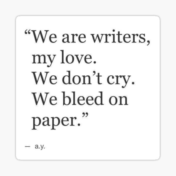 Vista previa del artículo con la obra «Somos escritores, mi amor.», diseñado y vendido por maelle-dslt.