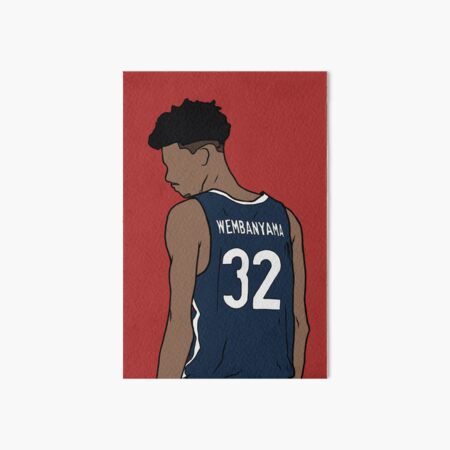 Victor Wembanyama - Mets 92 Basketball Art Board Print for Sale