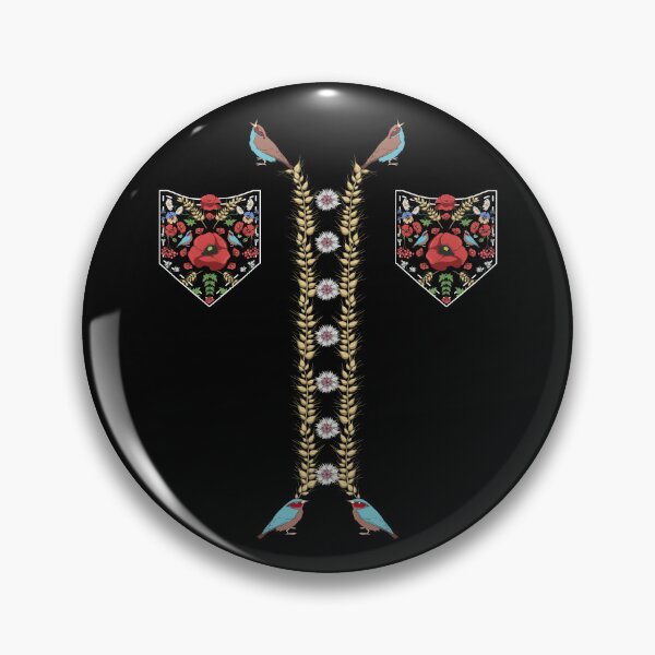 Item preview, Red Poppies & Birds Pockets Floral Ukrainian Vyshyvanka designed and sold by r-silver.