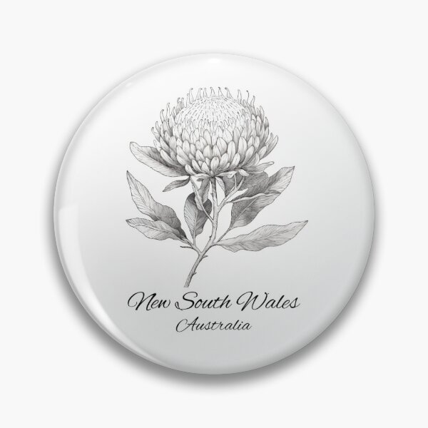 Item preview, New South Wales Waratah | Flowers of Australia designed and sold by StickeryPickery.