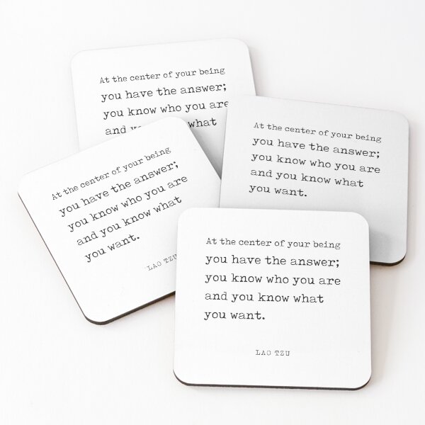 Item preview, You have the answer - Lao Tzu Quote - Literature - Typewriter Print designed and sold by Studio Grafiikka.