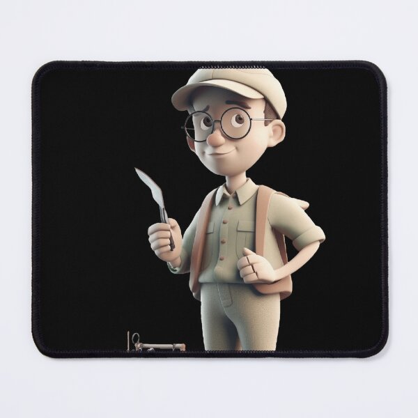 Item preview, 3D character in Notion style, with a vintage look designed and sold by iDezine GD.
