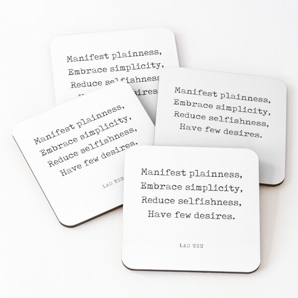 Item preview, Manifest plainness - Lao Tzu Quote - Literature - Typewriter Print designed and sold by Studio Grafiikka.