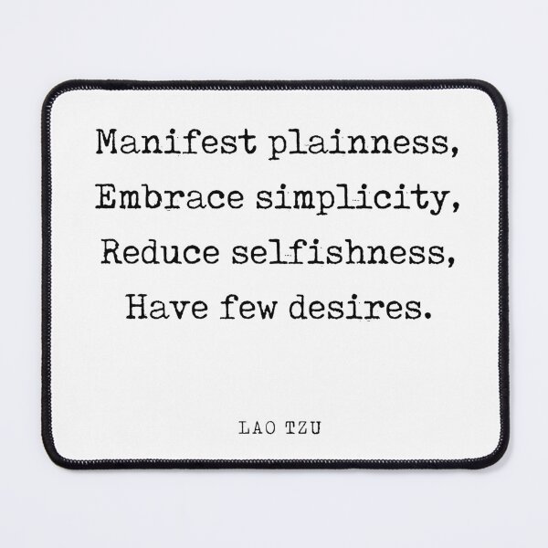 Item preview, Manifest plainness - Lao Tzu Quote - Literature - Typewriter Print designed and sold by Studio Grafiikka.