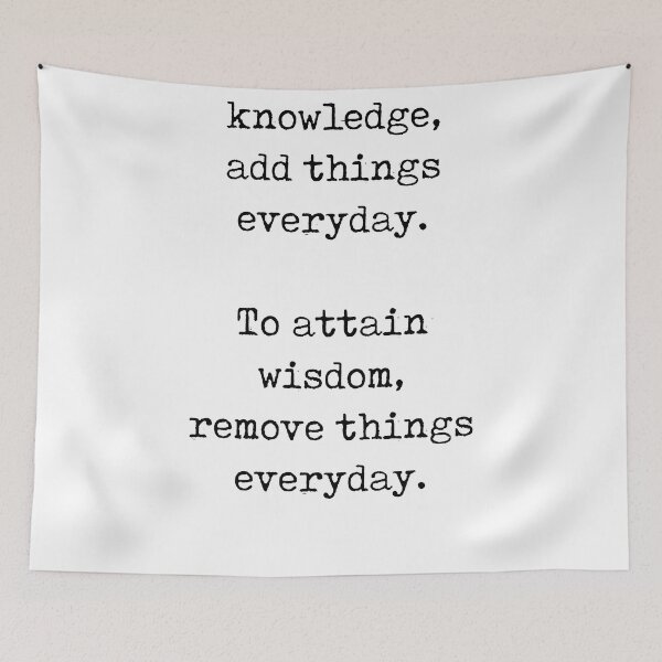 Item preview, To attain knowledge - Lao Tzu Quote - Literature - Typewriter Print designed and sold by Studio Grafiikka.