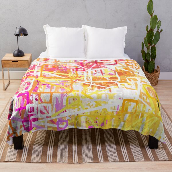 Item preview, Abstract Chaotic Pink Yellow Orange designed and sold by Cato99.