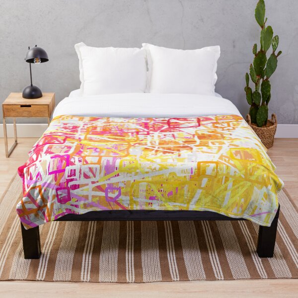 Item preview, Abstract Chaotic Pink Yellow Orange designed and sold by Cato99.