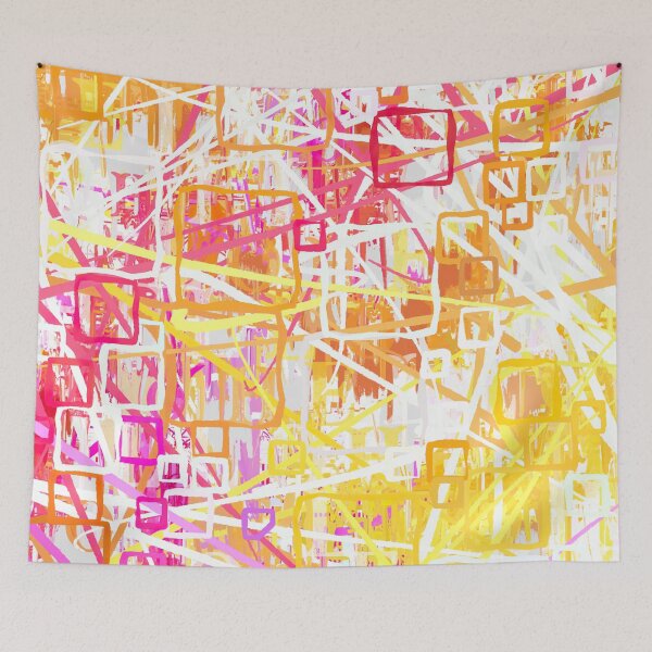 Item preview, Abstract Chaotic Pink Yellow Orange designed and sold by Cato99.