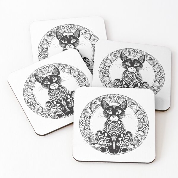 Item preview, Mangala black and white cat  designed and sold by Len-adeu.