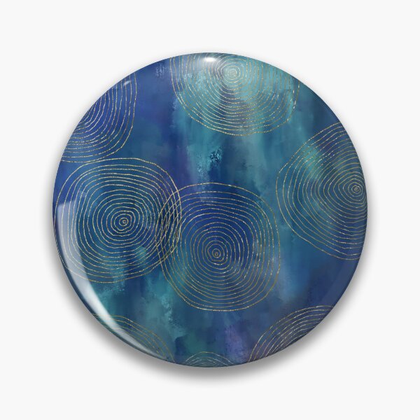 Item preview, Blue Gold Circle Leggings designed and sold by OzzieDreama.