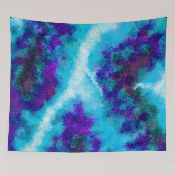Item preview, Blue Mirage - Lyrical Abstraction - Abstract Expressionist painting - Blue, Sky, Arctic, Azure designed and sold by Studio Grafiikka.