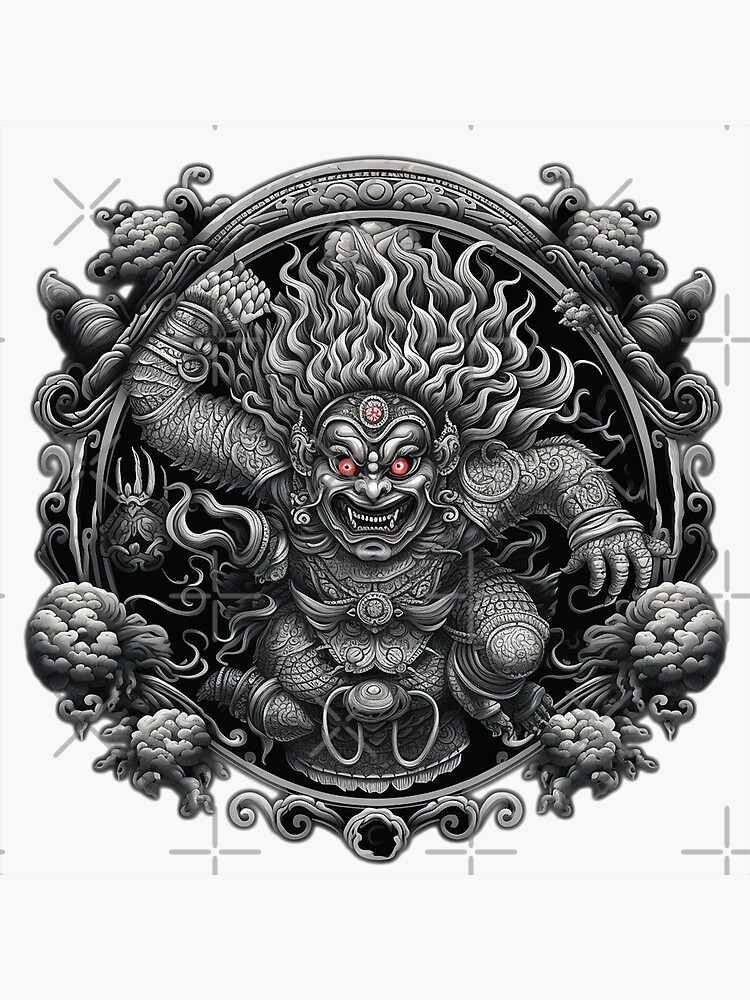 mahakala tattoo | Line art tattoos, Tattoo sketches, Tibetan tattoo