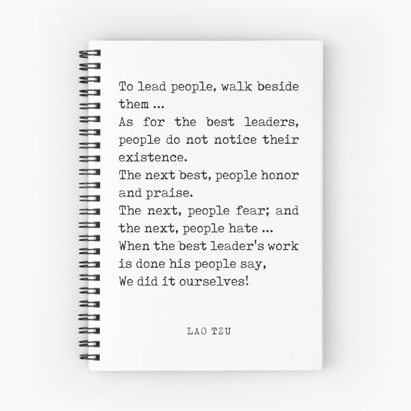 Item preview, The best leader - Lao Tzu Quote - Literature - Typewriter Print designed and sold by Studio Grafiikka.