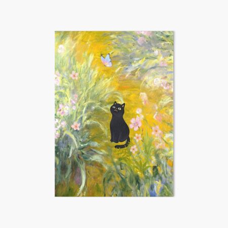 Aperçu de l'œuvre Le chat noir de Monet dans Le chemin à travers les iris créée et vendue par outdoorway.