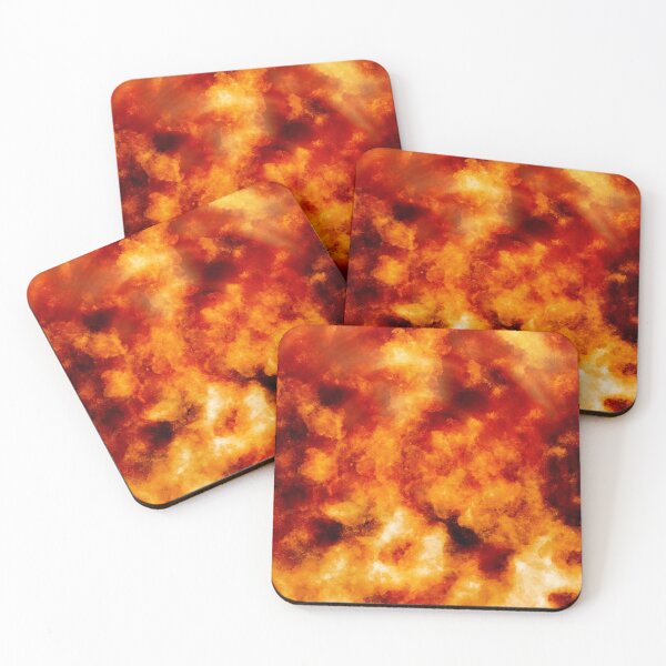 Item preview, Burning Down Veils - Lyrical Abstraction - Abstract Expressionist painting - Fire, Yellow, Orange designed and sold by Studio Grafiikka.