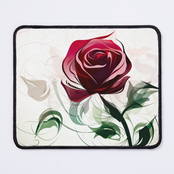 Item preview, Red Rose - Romantic illustration in vivid style designed and sold by MONDOPLY.