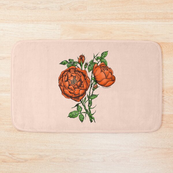 Item preview, Orange Cupped Rose Bloom Full 26-40 Petals In 3+ Rows designed and sold by Rachael Taylor.