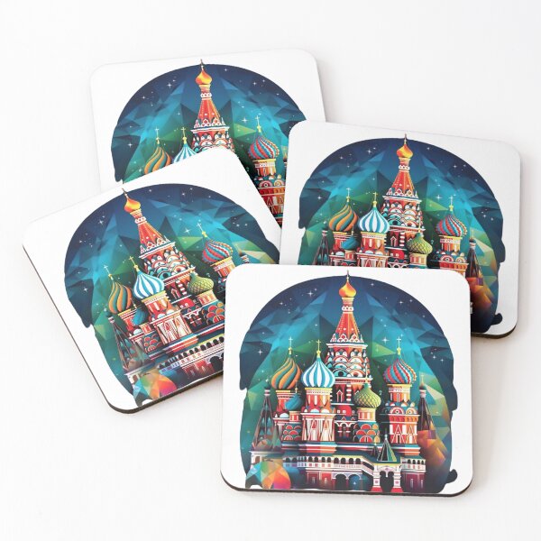 Item preview, Iconic Landmark - Saint Basil's Cathedral on Moscow's Red Square at Night designed and sold by lessyun.