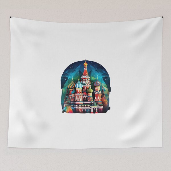 Item preview, Iconic Landmark - Saint Basil's Cathedral on Moscow's Red Square at Night designed and sold by lessyun.