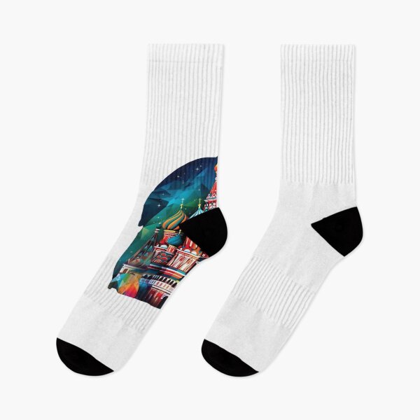 Item preview, Iconic Landmark - Saint Basil's Cathedral on Moscow's Red Square at Night designed and sold by lessyun.