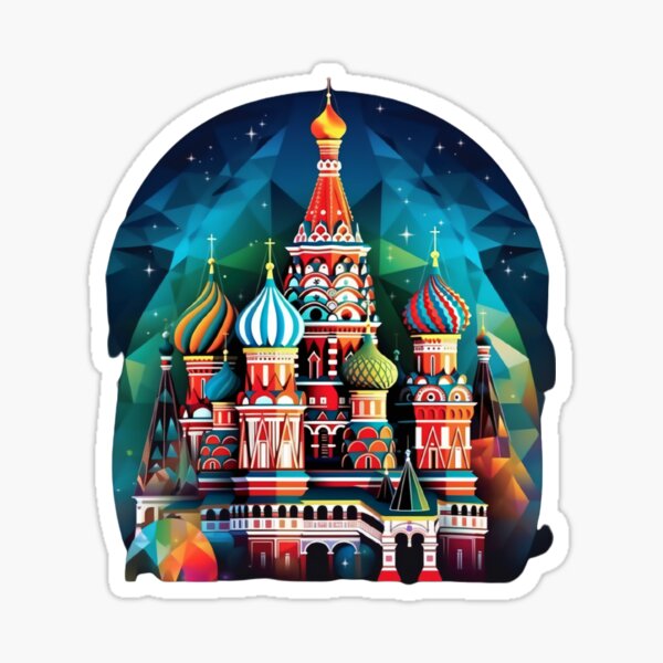 Item preview, Iconic Landmark - Saint Basil's Cathedral on Moscow's Red Square at Night designed and sold by lessyun.