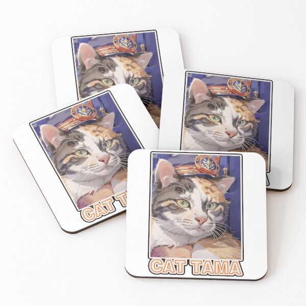 Item preview, Cat Tama,Tama Super Station Master,Cat Sticker designed and sold by Lychee Design.