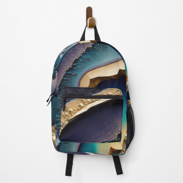 Item preview, Dark Purple, Teal, and Gold Geode  designed and sold by CeeJBeeCreates.