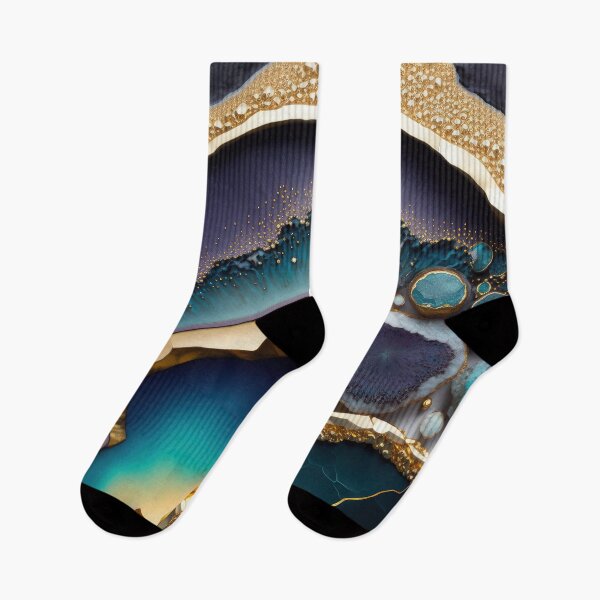 Item preview, Dark Purple, Teal, and Gold Geode  designed and sold by CeeJBeeCreates.