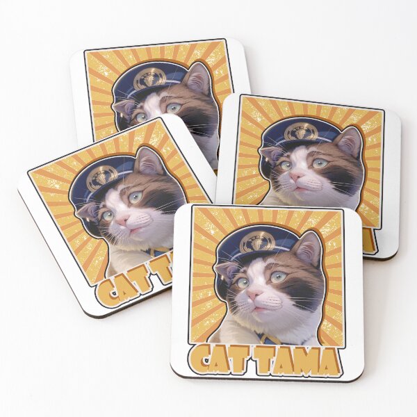 Item preview, Cat Tama,Tama Super Station Master,Cat Sticker designed and sold by Lychee Design.