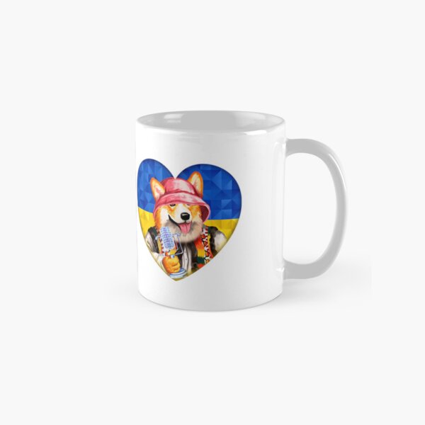 Item preview, Cutie Corgis  Kalush Orchestra Mug Ukraine designed and sold by ukrainiancorgi.