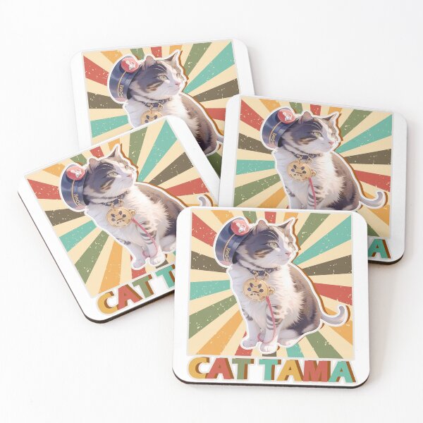 Item preview, Cat Tama,Tama Super Station Master,Cat Sticker designed and sold by Lychee Design.