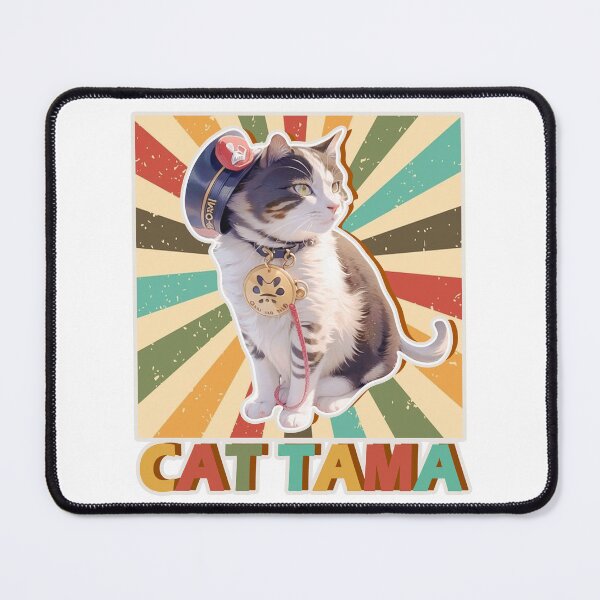 Item preview, Cat Tama,Tama Super Station Master,Cat Sticker designed and sold by Lychee Design.