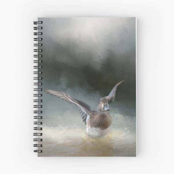 Item preview, Ring Necked Duck Flapping Her Wings 01 designed and sold by Elisabeth Lucas.