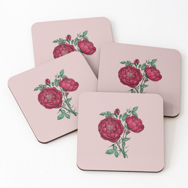 Item preview, Dark Red Cupped Rose Bloom Full 26-40 Petals In 3+ Rows designed and sold by Rachael Taylor.