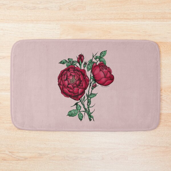 Item preview, Dark Red Cupped Rose Bloom Full 26-40 Petals In 3+ Rows designed and sold by Rachael Taylor.