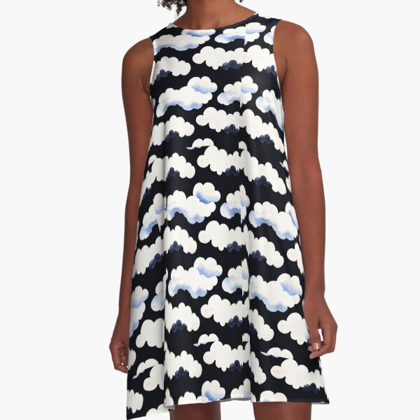 Item preview, A Dreamy Dance of Black and White Clouds designed and sold by hypnohymn.