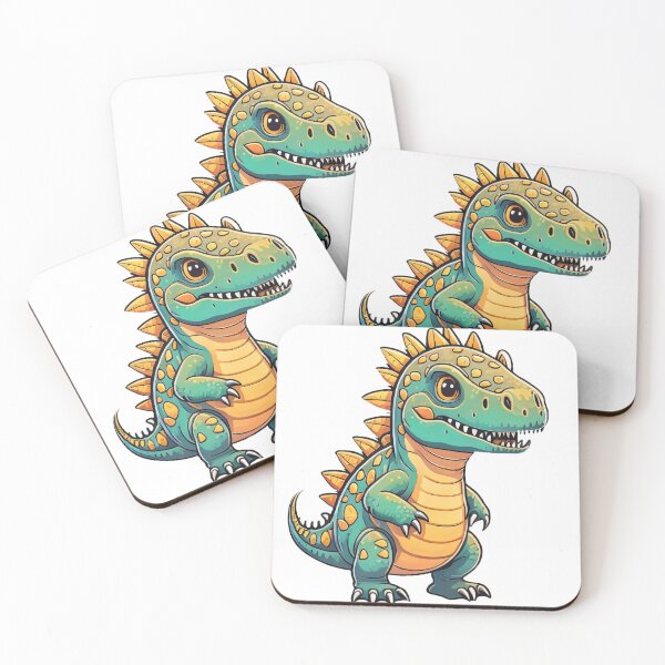 Artikelvorschau, Cute Green Dinosaur | Cartoon T-Rex entworfen und verkauft von FridayArtStudio.