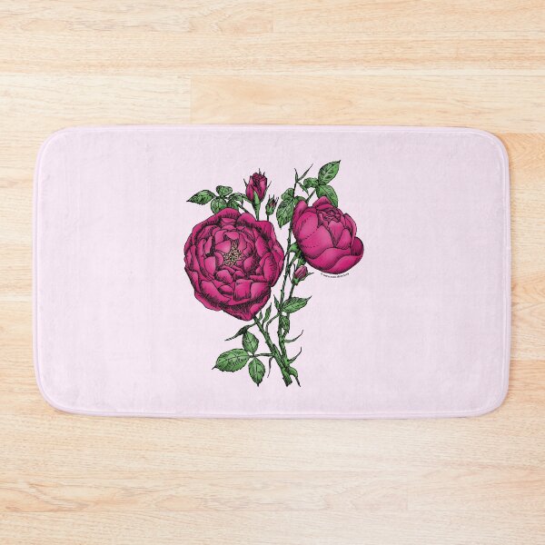 Item preview, Deep Pink Cupped Rose Bloom Full 26-40 Petals In 3+ Rows designed and sold by Rachael Taylor.