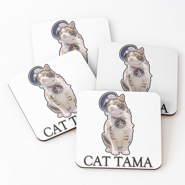 Item preview, Cat Tama,Tama Super Station Master,Cat Sticker designed and sold by Lychee Design.