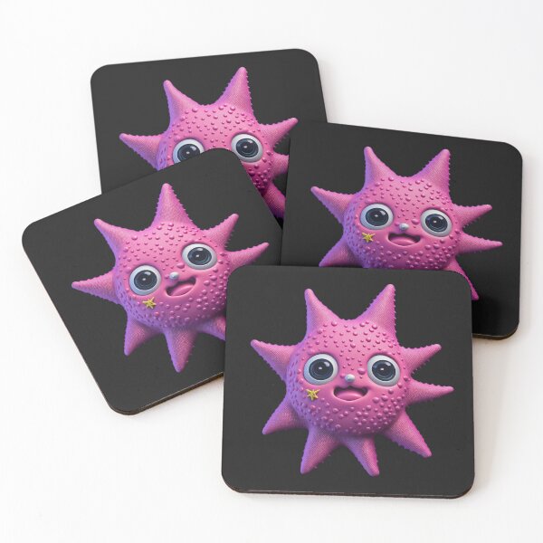 Item preview, Happy Smiling Cute Funny Pink Starfish designed and sold by PC-artist.