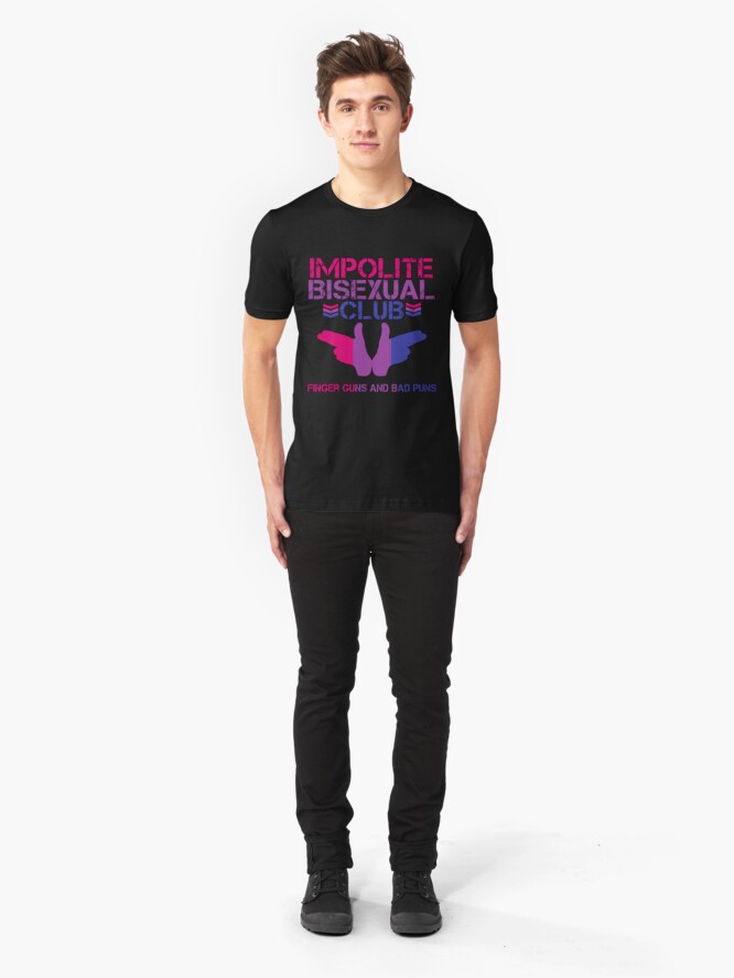 Alternative Ansicht von Unhöflicher bisexueller Club Slim Fit T-Shirt