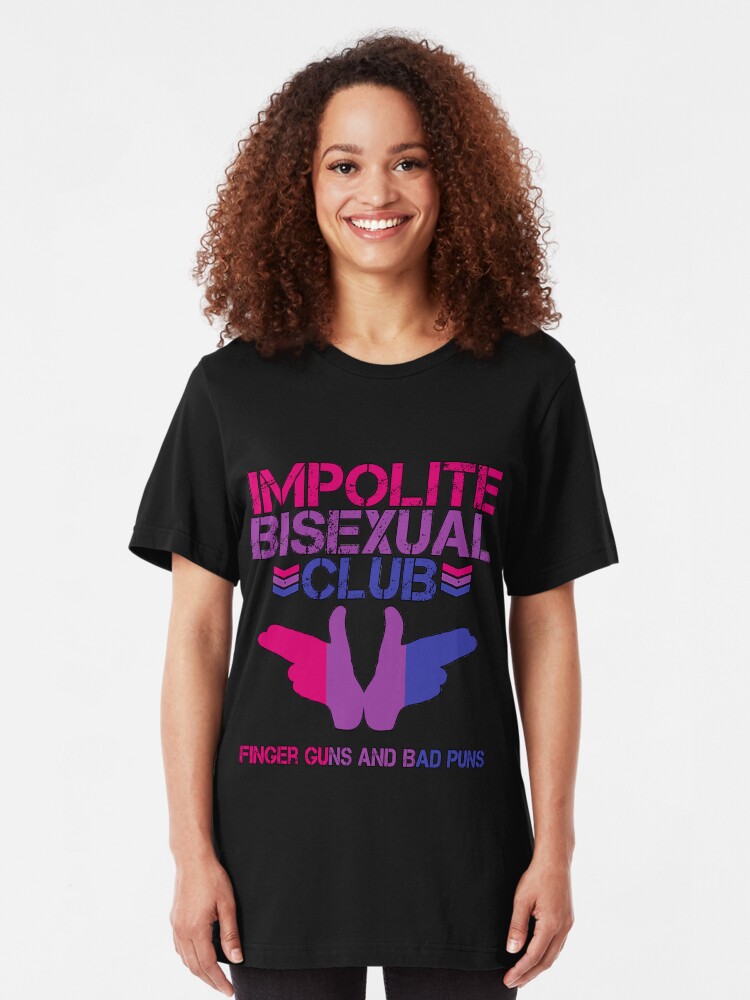Alternative Ansicht von Unhöflicher bisexueller Club Slim Fit T-Shirt