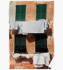 Washing, Vernazza Poster