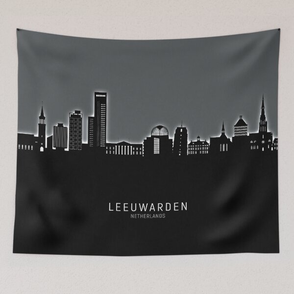 Item preview, Leeuwarden The Netherlands Skyline designed and sold by ArtPrints.