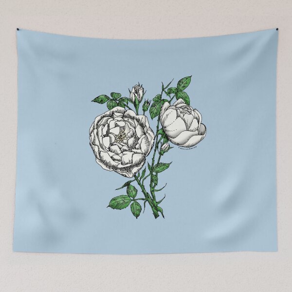 Item preview, White Cupped Rose Bloom Full 26-40 Petals In 3+ Rows designed and sold by Rachael Taylor.